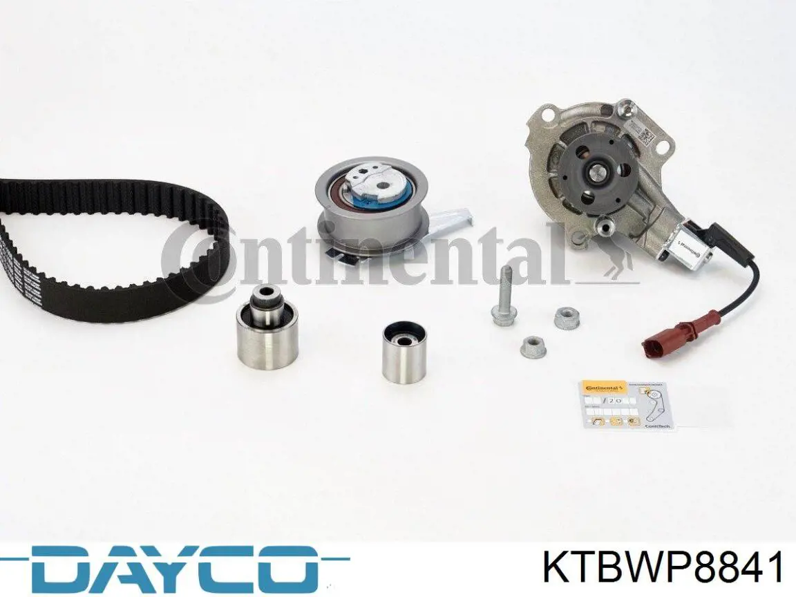 KTBWP8841 Dayco Correia do mecanismo de distribuição de gás, kit