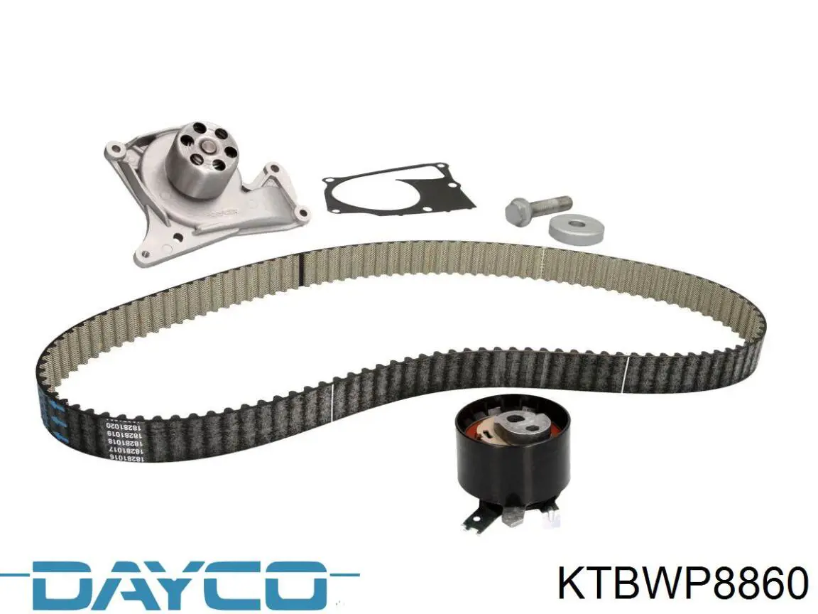 Compre KTBWP8860 Dayco Correia do mecanismo de distribuição de gás, kit