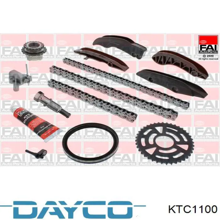 KTC1100 Dayco Cadeia do mecanismo de distribuição de gás, kit