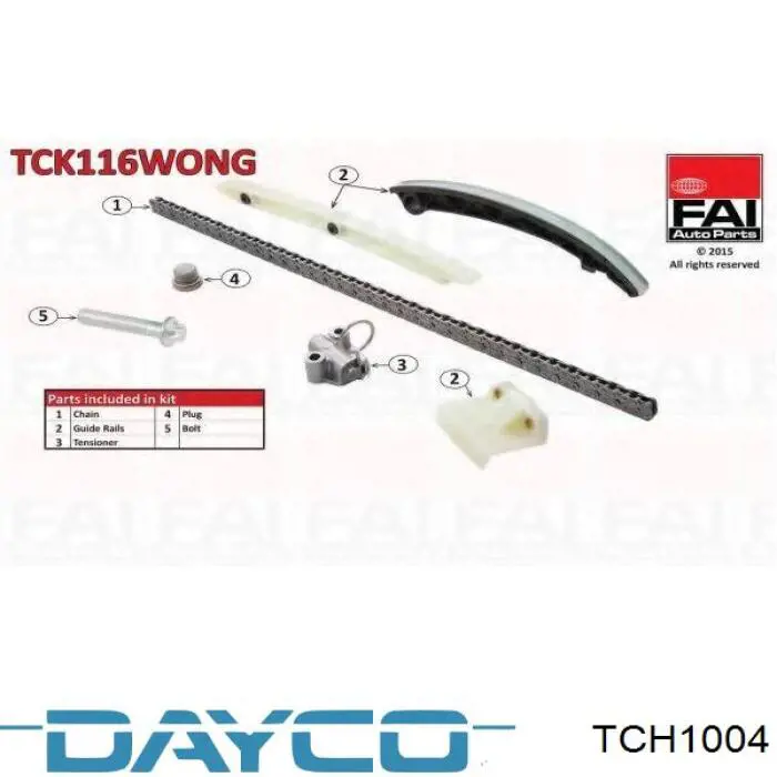 Compre TCH1004 Dayco Cadeia do mecanismo de distribuição de gás