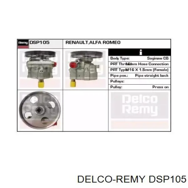 7700840805 Renault (RVI) Bomba da Direção hidrâulica assistida
