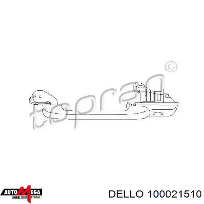 Compre 100021510 Dello/Automega Maçaneta dianteira esquerda externa da porta