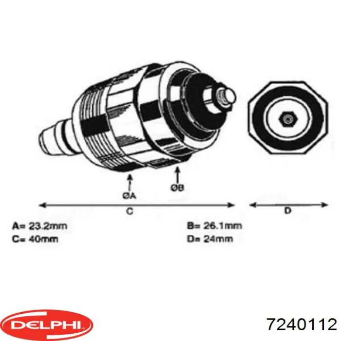 Válvula da Bomba de Combustível de Pressão Alta de corte de combustível (diesel-stop) Delphi 7240112 preço, a partir de 31,41 USD
