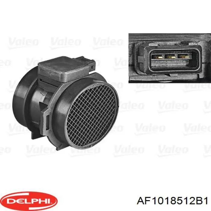 Sensor de fluxo (consumo) de ar, medidor de consumo M.A.F. - (Mass Airflow) Delphi AF1018512B1 preço, a partir de 104,81 USD