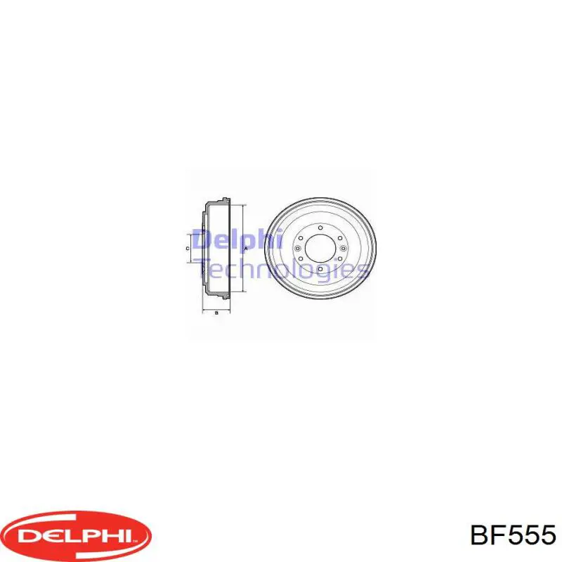 Tambor do freio traseiro Delphi BF555 preço, a partir de 70,26 USD