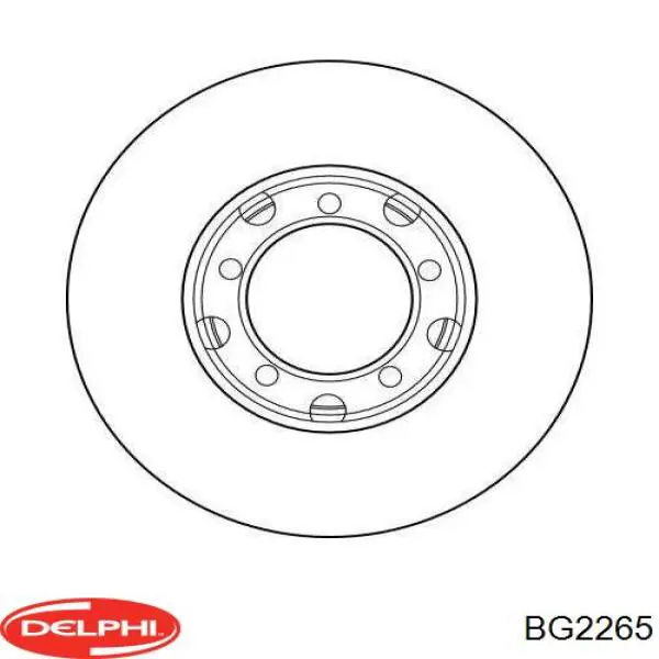 Compre BG2265 Delphi Disco do freio dianteiro