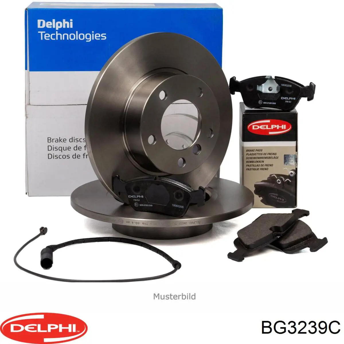 Compre BG3239C Delphi Disco do freio traseiro