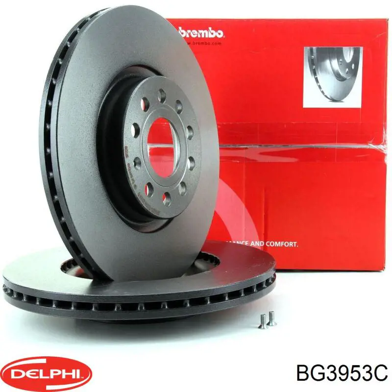 Compre BG3953C Delphi Disco do freio dianteiro