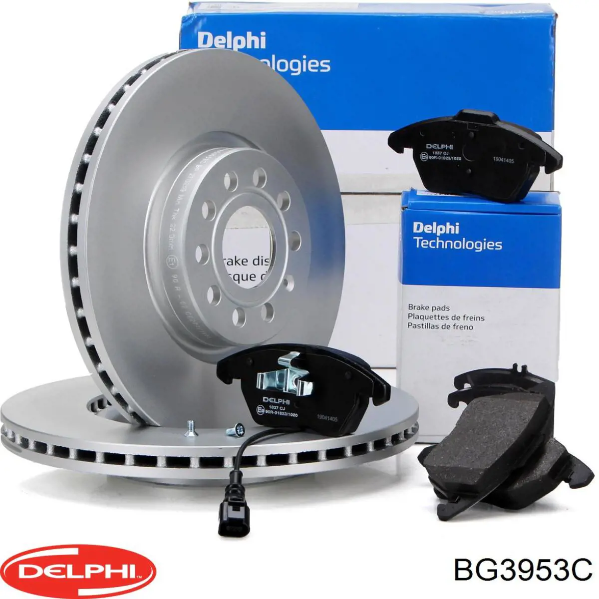 BG3953C Delphi Disco do freio dianteiro