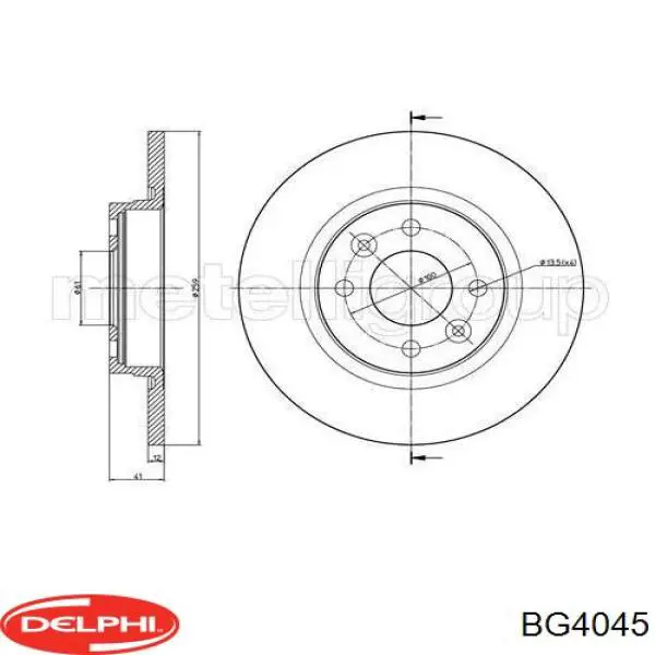 Disco do freio dianteiro Delphi BG4045 preço, a partir de 37,24 USD