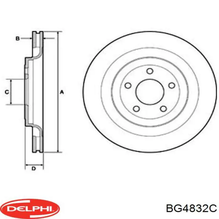 Disco do freio traseiro 09E98911 Brembo
