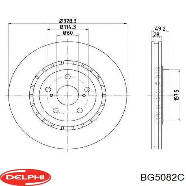 Disco do freio traseiro Blue Print ADBP430133 preço, a partir de 74,60 USD