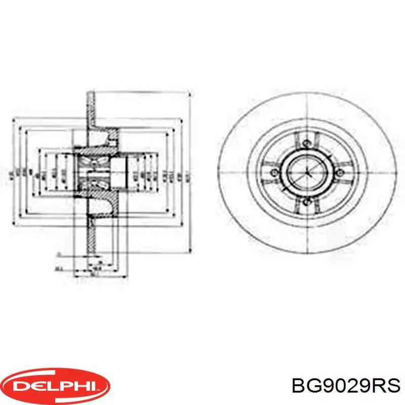 Compre BG9029RS Delphi Disco do freio traseiro