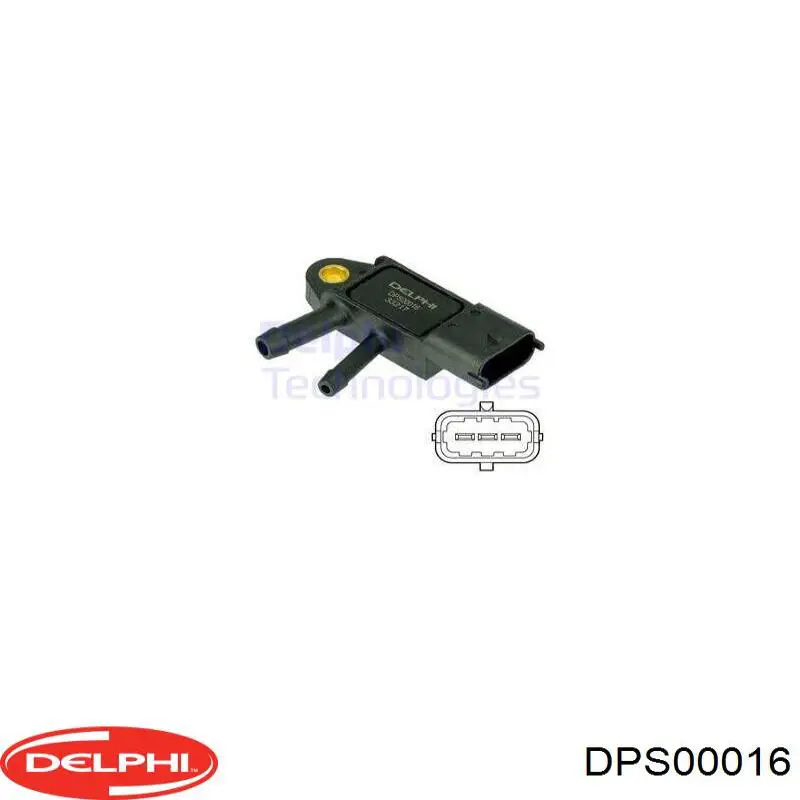 DPS00016 Delphi Sensor de pressão dos gases de escape