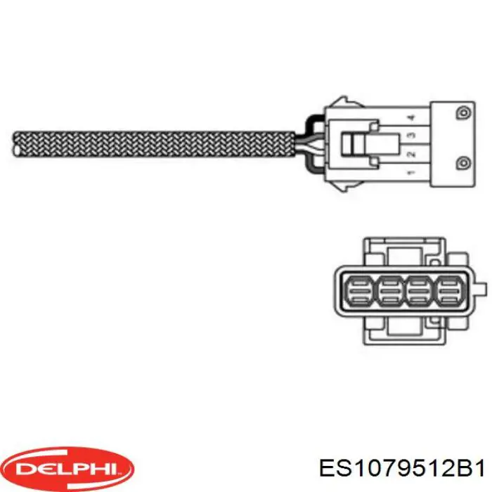 Sonda lambda, sensor direito de oxigênio até o catalisador Delphi ES1079512B1 preço, a partir de 64,46 USD