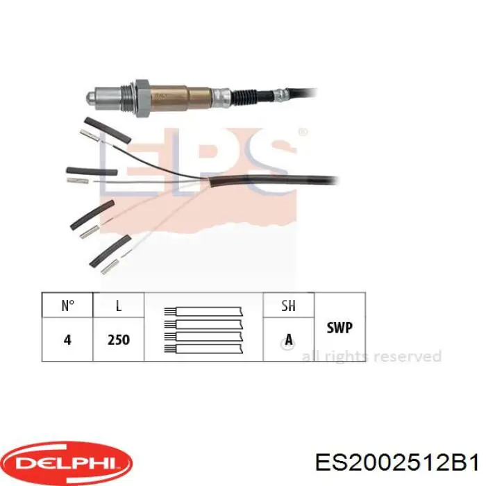 Compre ES2002512B1 Delphi Sonda lambda, sensor de oxigênio depois de catalisador