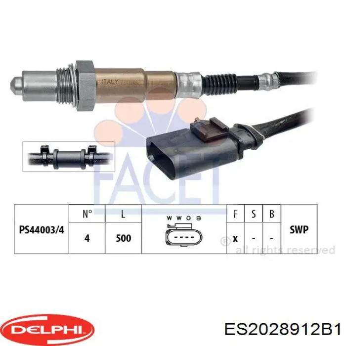 Sonda lambda, sensor de oxigênio até o catalisador Delphi ES2028912B1 preço, a partir de 63,63 USD
