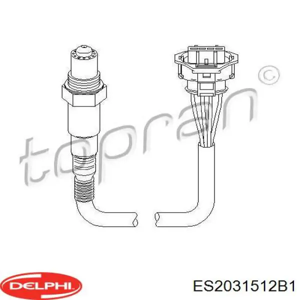 Sonda lambda, sensor de oxigênio até o catalisador Delphi ES2031512B1 preço, a partir de 42,85 USD
