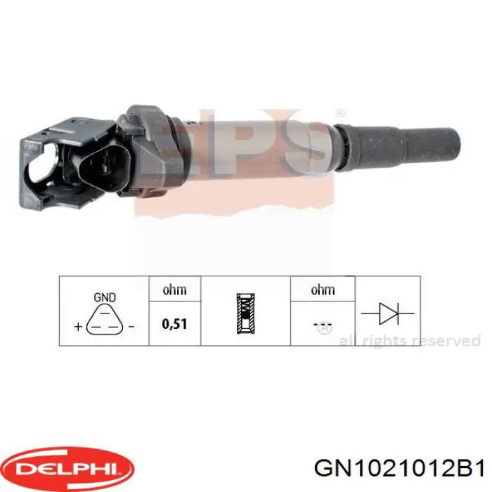 Compre GN1021012B1 Delphi Bobina de ignição