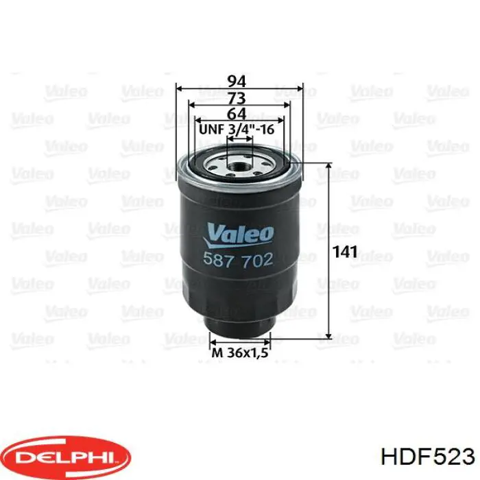 Filtro de combustível Delphi HDF523 preço, a partir de 12,95 USD