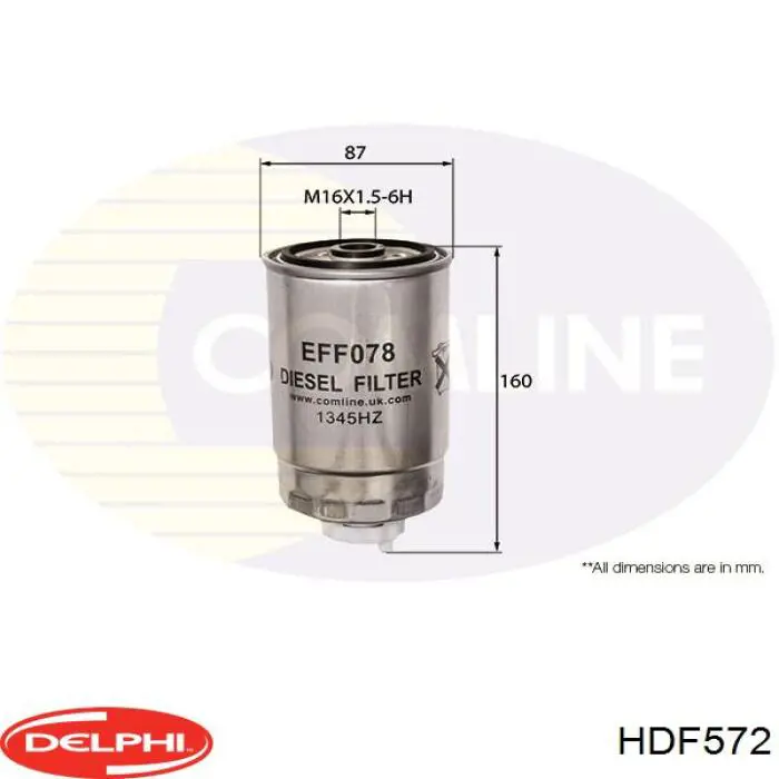 Compre HDF572 Delphi Filtro de combustível