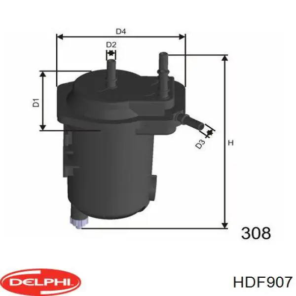 Compre HDF907 Delphi Filtro de combustível