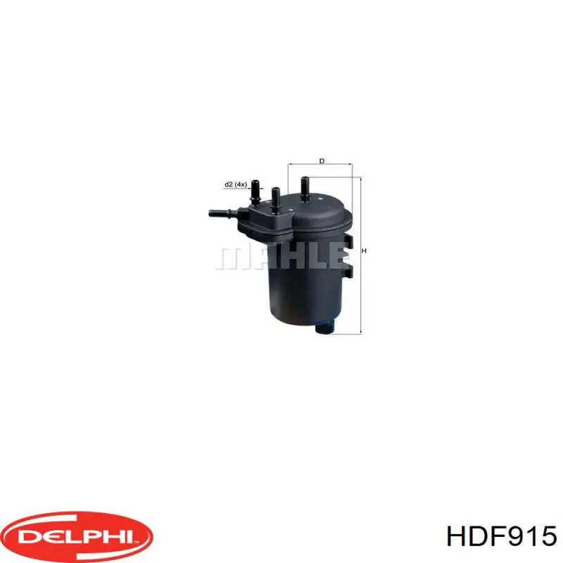 Filtro de combustível HDF915 Delphi