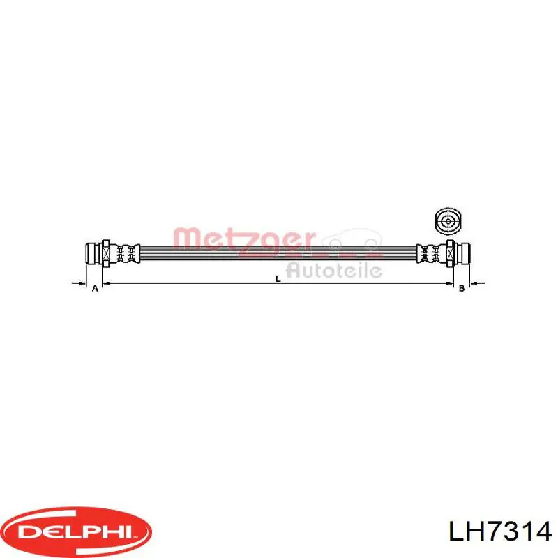 462100980R Renault (RVI) Mangueira do freio traseira