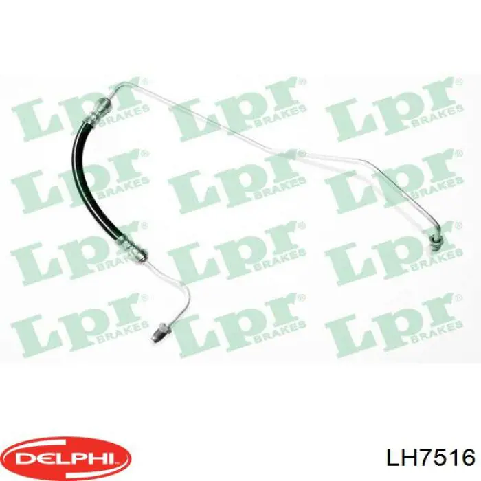 LH7516 Delphi Mangueira do freio traseira direita