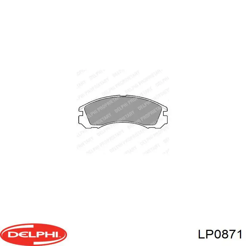 Sapatas do freio dianteiras de disco Delphi LP0871 preço, a partir de 27,55 USD