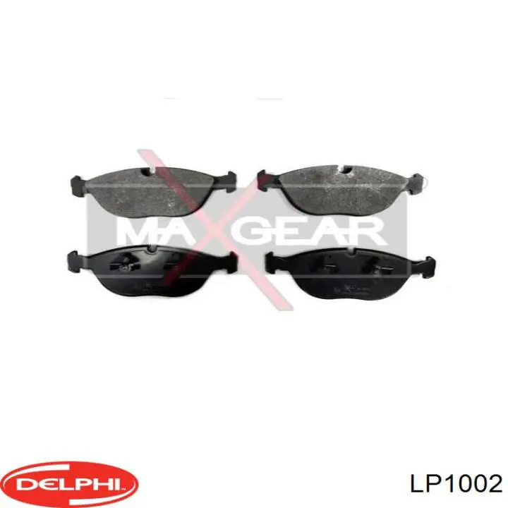 Compre LP1002 Delphi Sapatas do freio dianteiras de disco