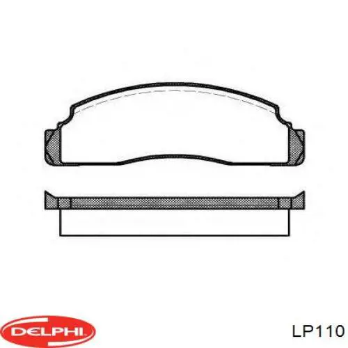 Sapatas do freio dianteiras de disco Delphi LP110 preço, a partir de 19,90 USD