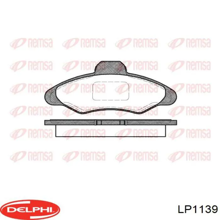Sapatas do freio dianteiras de disco Delphi LP1139 preço, a partir de 22,70 USD