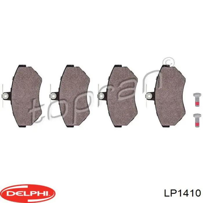 Compre LP1410 Delphi Sapatas do freio dianteiras de disco