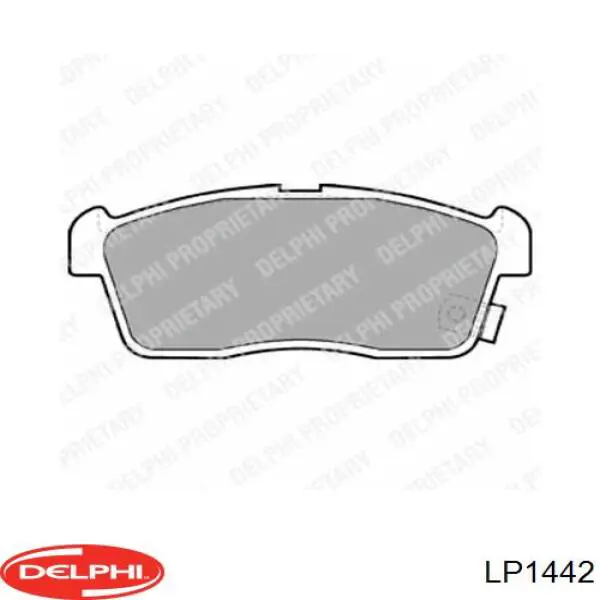 Sapatas do freio dianteiras de disco Delphi LP1442 preço, a partir de 26,10 USD
