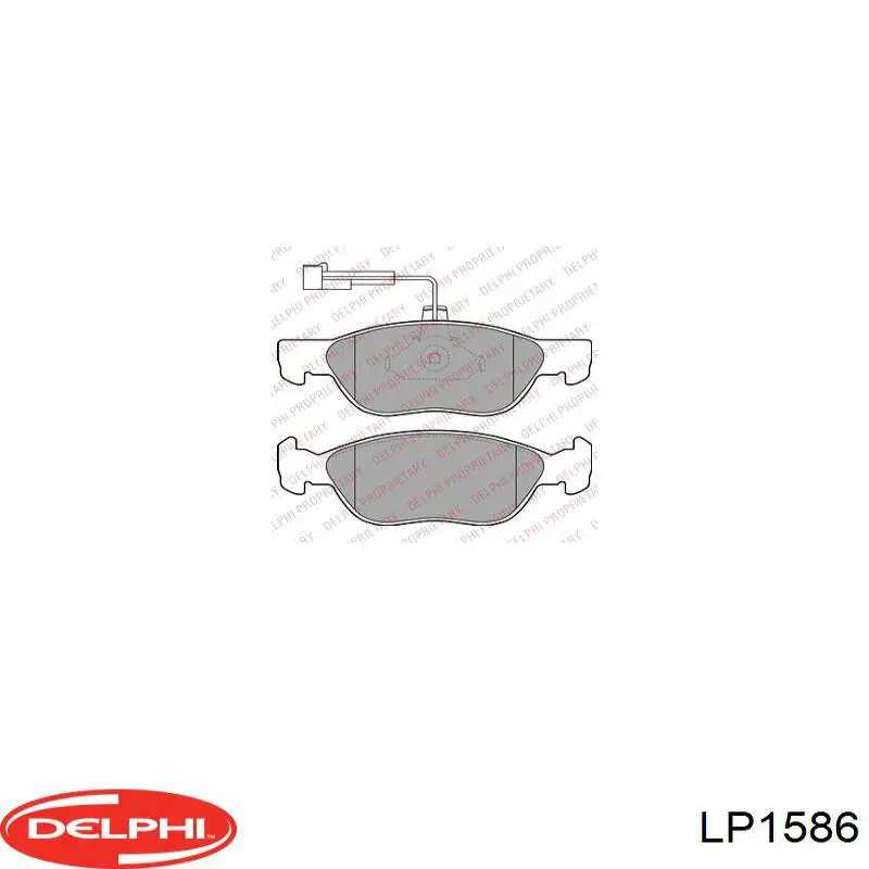 Sapatas do freio dianteiras de disco Delphi LP1586 preço, a partir de 27,24 USD