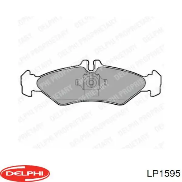 Sapatas do freio traseiras de disco Delphi LP1595 preço, a partir de 27,88 USD