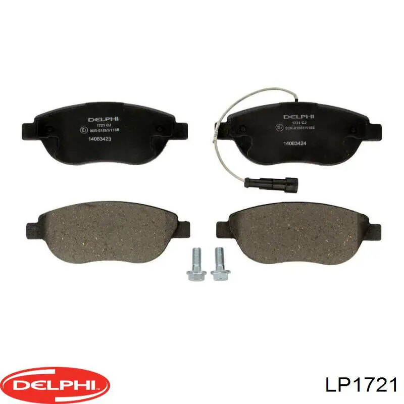 Sapatas do freio dianteiras de disco Delphi LP1721 preço, a partir de 32,56 USD