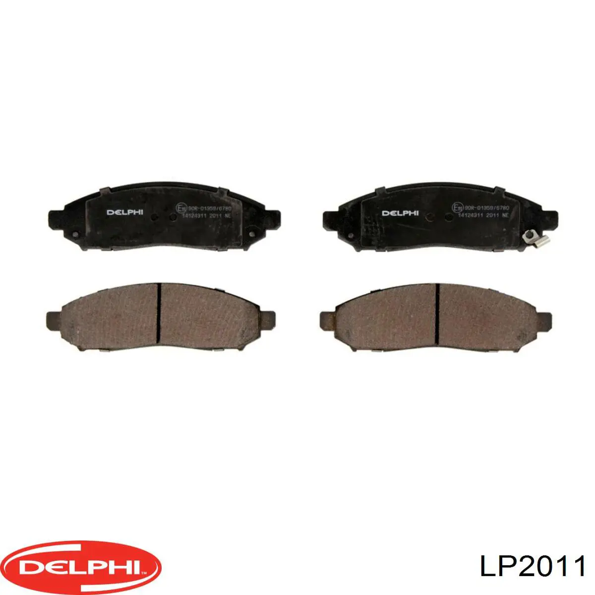 Sapatas do freio dianteiras de disco Delphi LP2011 preço, a partir de 35,23 USD