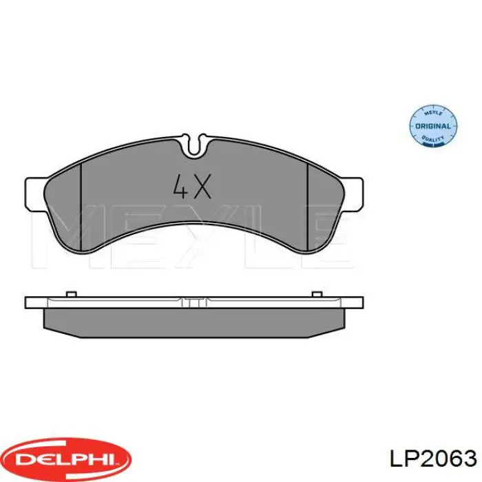 Sapatas do freio traseiras de disco Delphi LP2063 preço, a partir de 52,47 USD