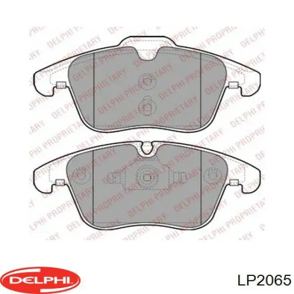 Sapatas do freio dianteiras de disco Delphi LP2065 preço, a partir de 54,41 USD