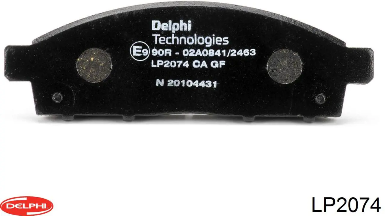 Sapatas do freio dianteiras de disco Delphi LP2074 preço, a partir de 32,96 USD