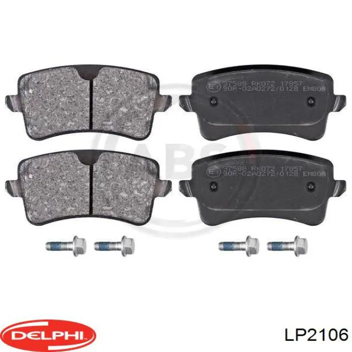 Sapatas do freio traseiras de disco Delphi LP2106 preço, a partir de 42,56 USD