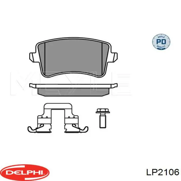 Compre LP2106 Delphi Sapatas do freio traseiras de disco