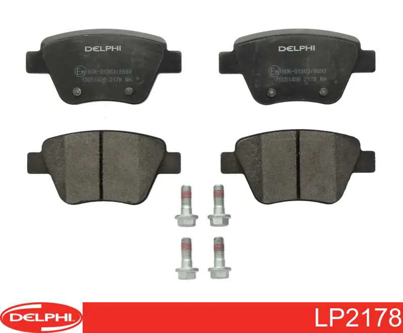 Sapatas do freio traseiras de disco Delphi LP2178 preço, a partir de 32,87 USD