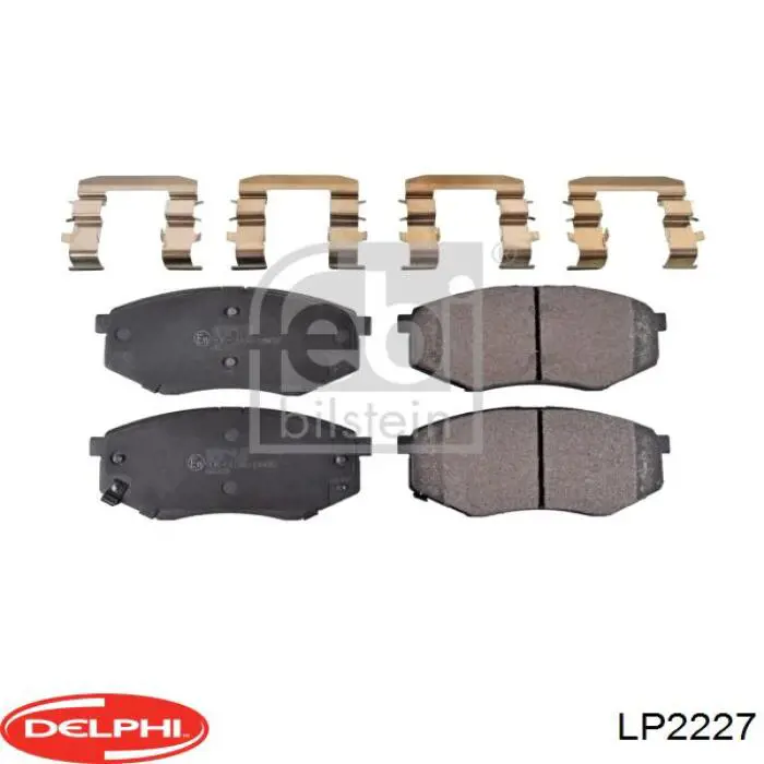 Sapatas do freio dianteiras de disco Delphi LP2227 preço, a partir de 36,67 USD
