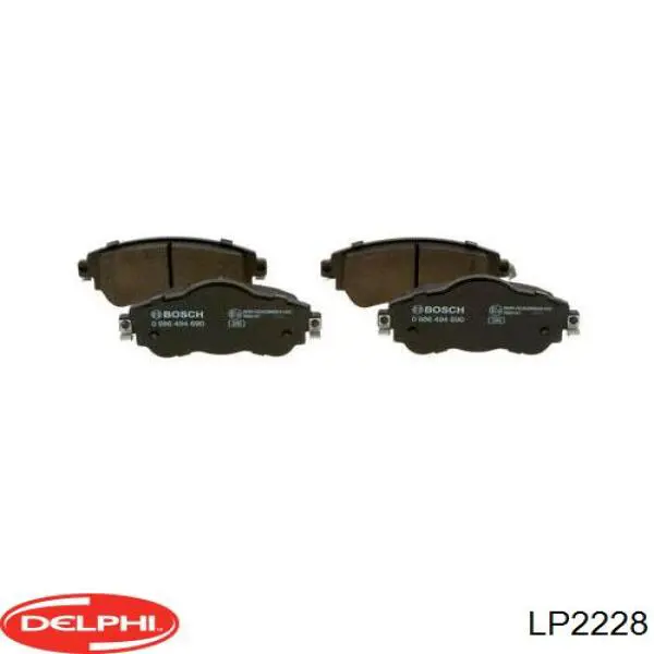 Compre LP2228 Delphi Sapatas do freio dianteiras de disco