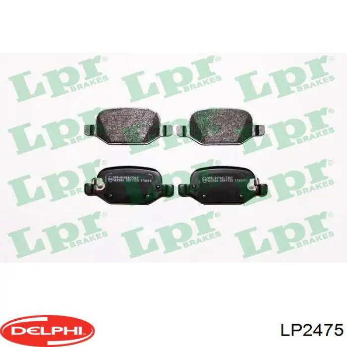 Sapatas do freio traseiras de disco Delphi LP2475 preço, a partir de 32,75 USD