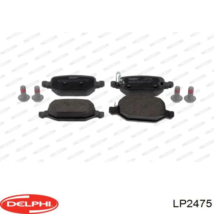 Compre LP2475 Delphi Sapatas do freio traseiras de disco