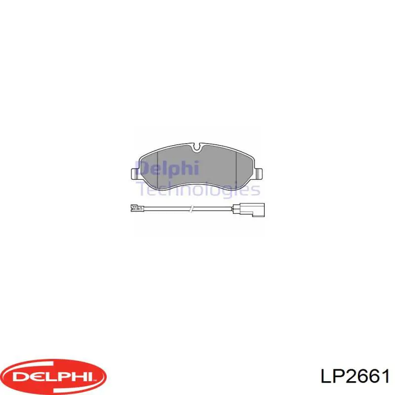 Sapatas do freio dianteiras de disco Delphi LP2661 preço, a partir de 52,42 USD